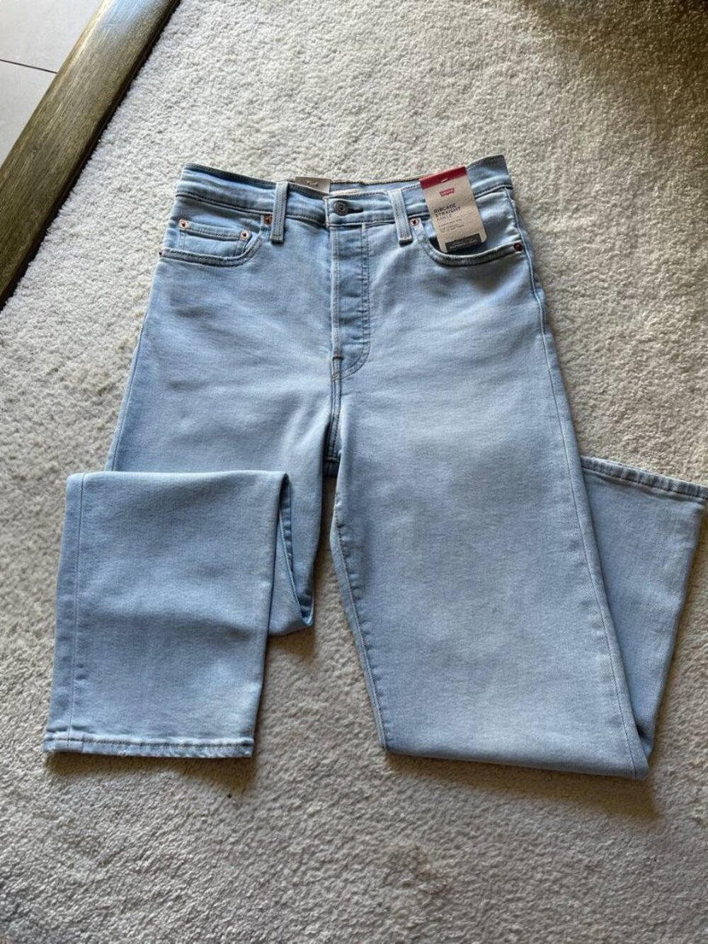 NWT Levi’s Ribcage Straight Ankle High Rise Jeans Size 28/27